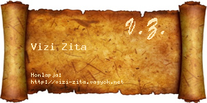 Vizi Zita névjegykártya